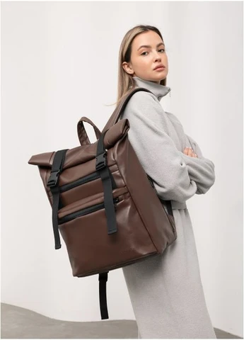 Рюкзак ролл унісекс RollTop Zard шоколадний 41х30x16см Sambag (399207383)