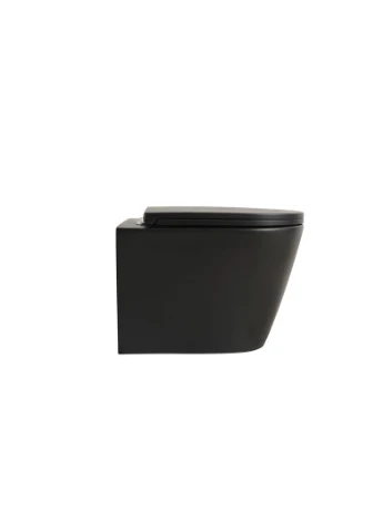 Комплект Premium BEVEL-SET-2101 BLACK (в 2 ящ) Унітаз система змиву TORNADO 1.0+ Інсталяція з панеллю змиву Black Mat Mixxus (332054359)