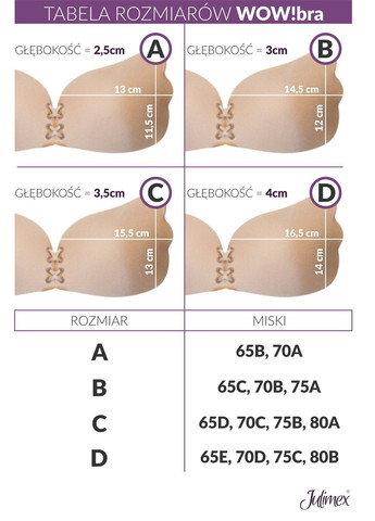 Белый бюстгальтер невидимка на силиконе bs-05 wow Julimex микрофибра