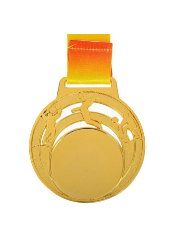 Медаль спортивна зі стрічкою кольорова тематична Волейбол ø6,5см C-0624 (метал, 38g золото) SP-Sport (361434845)
