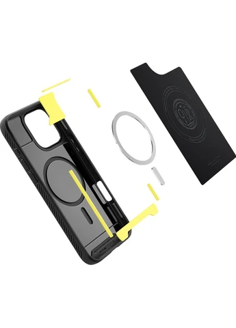 Чохол Rugged Armor with MagFit для Apple iPhone 16 Pro Matte Black (ACS08115) [115489] Spigen (400884969)