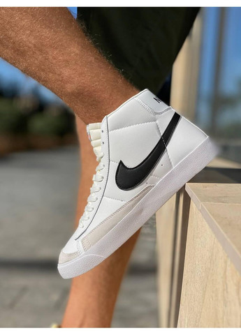 КРОССОВКИ ЖЕНСКИЕ NIKE BLAZER 77 LOW ‘77 WHITE BLACK НАЙК БЛЕЙЗЕР No Brand чёрные демисезоны (368888134)