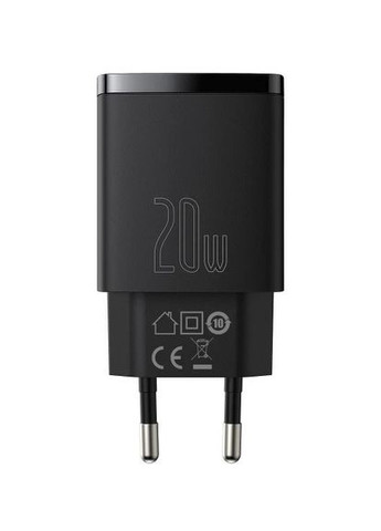 Сетевое зарядное устройство для Compact Quick Charger QC3.0+PD3.0 20W USB+TypeC 3A Baseus (296108058)