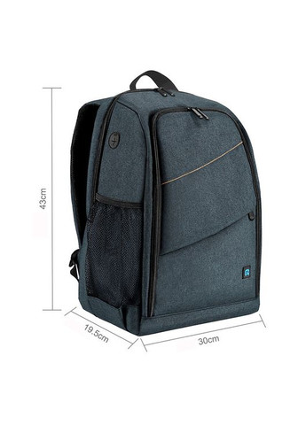 Рюкзак для фотоаппарата PU5011 с отделом для ноутбука 15,6" и дождевиком Синий (код: IBF086Z) Puluz (348321825)