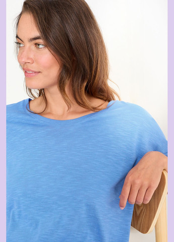 Синя кежуал сукня-футболка з бавовни C&A однотонна