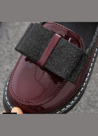 Лаковані туфлі для дівчаток бордові No Brand (303612456)