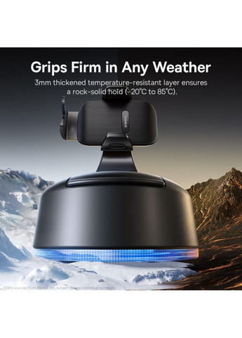 Автодержатель для телефона PrimeTrip C03 Air Clamping Car Mount (Suction Cup Version, Cosmic Black) Baseus (369156315)