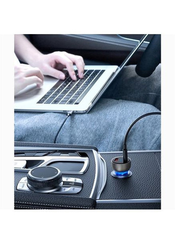 Автомобільна зарядка 65W QC 4.0 PD 3.0 PPS USB + Type-C для швидкої зарядки телефону, планшета, ноутбука Baseus (354827672)