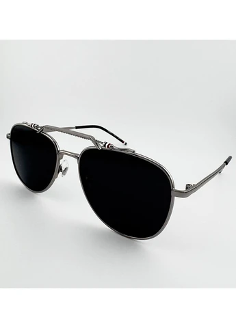 Мужские Солнцезащитные Очки Авиаторы HV68073 A Polarized с Поляризацией, Черные в Металлической Оправе Havvs (382671573)