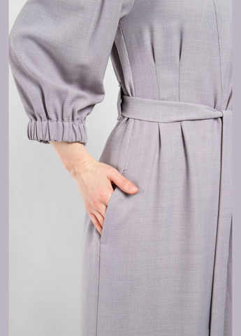 Комбінована повсякденний сукня жіноча сіра з віскози "казка" mkpr8559-1 Modna KAZKA