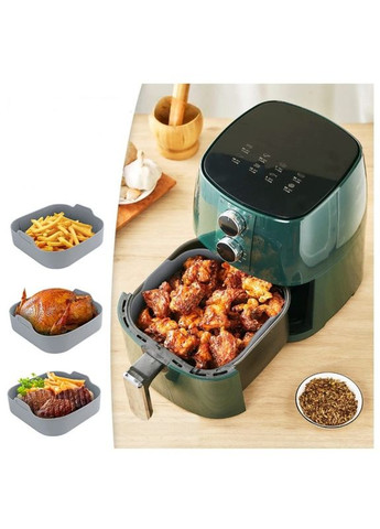 Многоразовая силиконовая форма для мультипечи с рельефным дном 19см для духовки и мультипечи No Brand (338620908)