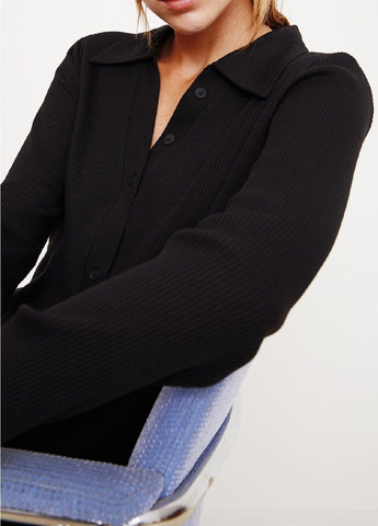 Черное кэжуал платье H&M однотонное