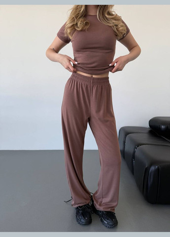 Женский костюм двойка футболка + брюки MonCher (338186136)