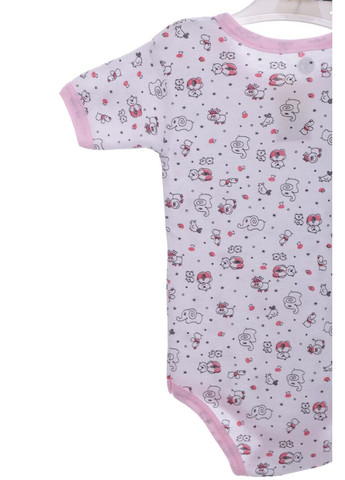 Боди с коротким рукавом для девочки зоопарк интерлок розовый 86 см (38007) BABYKROHA (315423628)