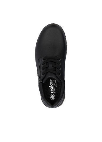 Черные туфли (р) кожа 0-2-2-03604-00 Rieker на шнурках