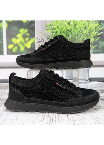 Черные летние кроссовки мужские Paolla