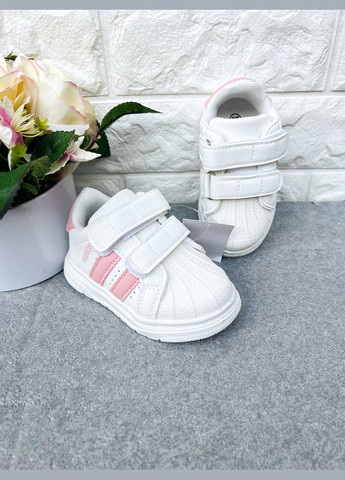 Білі стильні кросівочки для дівчинки NB