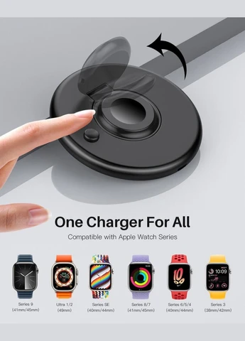 Портативний магнітний зарядний пристрій для Apple Watch Series 9/8/7/6/5/4, SE, Ultra, Amazon, Німеччина No Brand (400403727)