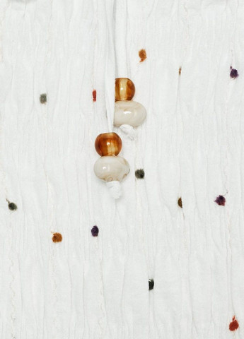 Комбинированное пляжное платье Zara в горошек