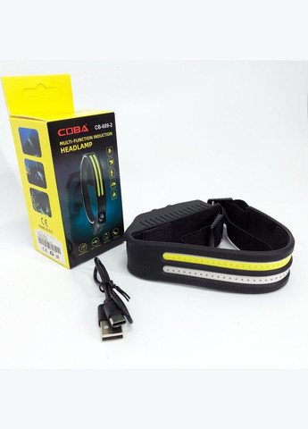 LED Ліхтар налобний BL-W689-LM+2COB (white+red) датчик руху, Ліхтарик на голову із зарядкою Bailong (369562018)