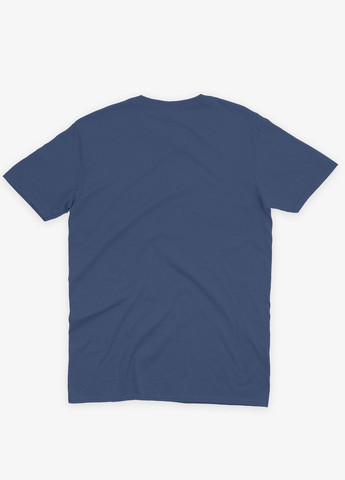 Темно-синяя летняя женская футболка с принтом антигероя - дедпул (ts001-1-nav-006-015-008-f) Modno