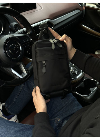 Сумка мужская Black Nylon Crossbody Bag No Brand (355342499)