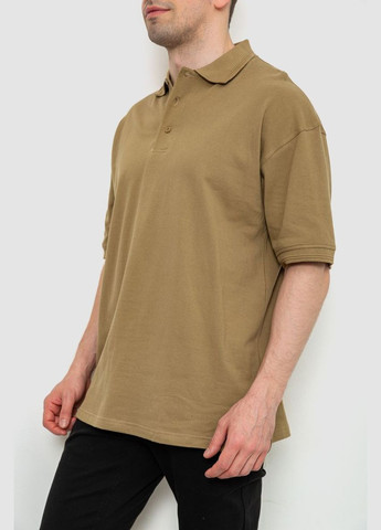 Хакі (оливкова) поло чоловіче однотонне Ager 244R015