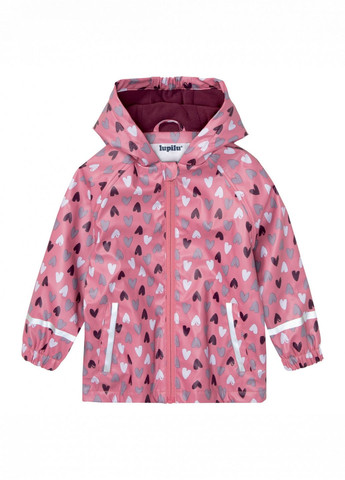 Куртка-дощовик на флісовій підкладці для дівчинки 378004 рожевий Lupilu (263428808)