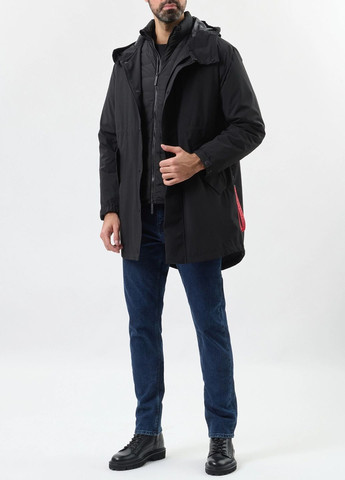 Чорний зимній Пуховик AFTER LABEL