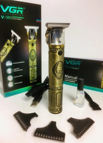 Машинка для стрижки волосся акумуляторна 3 насадки V-085 VGR (286422182)