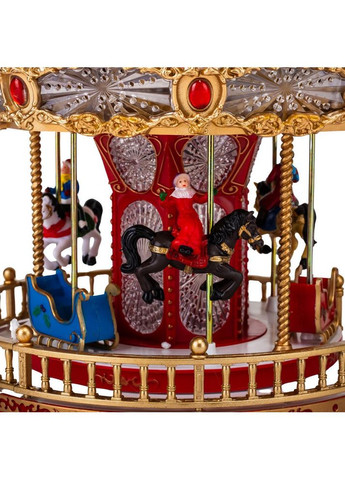 Карусель новорічна з підсвічуванням та музикою Казковий вир 23х28,5 см ELISEY (366214957)