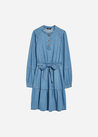 Синя кежуал джинсова сукня C&A однотонна