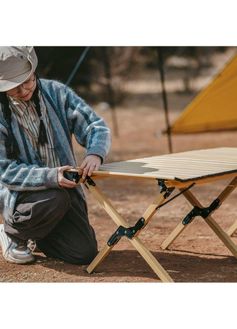 Раскладной туристический стол Naturehike CNK2300JU010 алюминий (Бежевый) размер M No Brand (332635824)