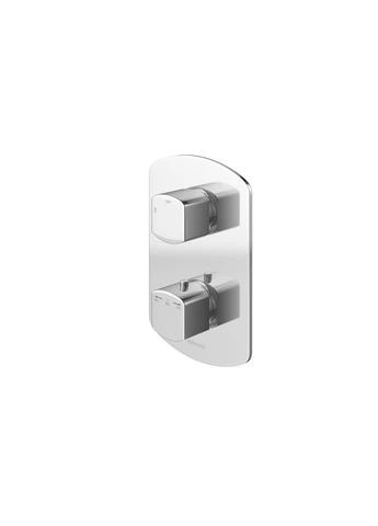 Душевая система FOXAL 40 CHROME с термостатом + BOX скрытого монтажа Kohlman (401879132)