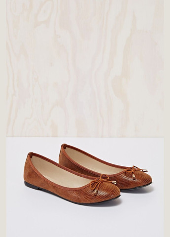 Женские женские балетки Moodo | коричневые однотонные искусственная кожа (322858558)