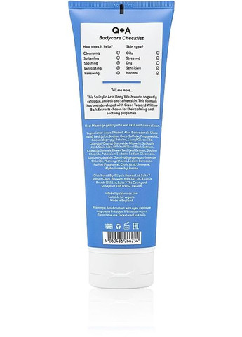 Очищающий гель для тела с салициловой кислотой Salicylic Acid Body Wash 250ml (1248799-143284) Q+A (368619088)