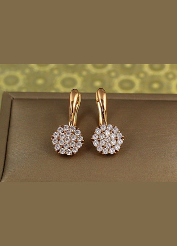 Серьги Бионика 2,3 см золотистые Xuping Jewelry (316433434)