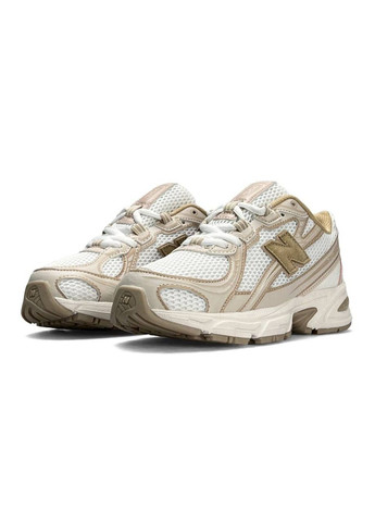 Кроссовки женские New Balance White Beige No Brand 740 бежевые демисезоны (346055178)