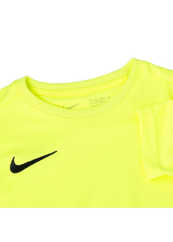 Серая демисезонная детская футболка y nk df park vii jsy ss салатовый Nike