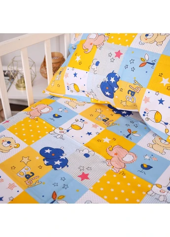 Комплект постільної білизни Ranforce Elite JUNIOR 20-0038 Cute animals Полуторний Євро Mirson (399961008)
