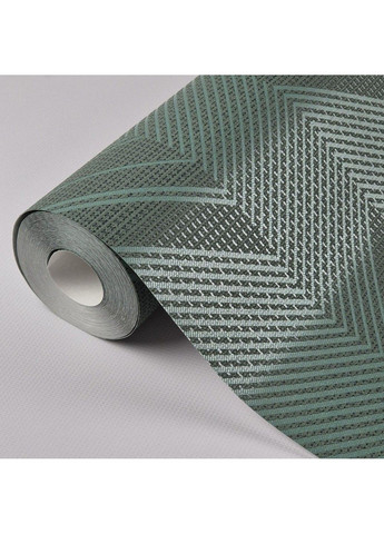 Виниловые обои 0.53 × 10.05 м 30803, зелёные с узором для спальни, гостиной, кабинета MARBURG (368895728)