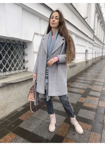 Серое демисезонное Пальто Sifurs