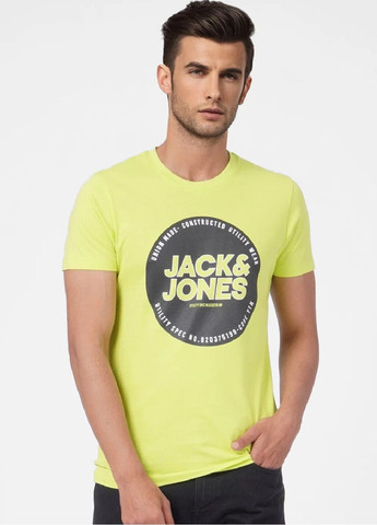 Жовта футболка з коротким рукавом Jack & Jones