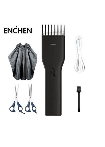 Набор для стрижки XIAOMI Boost машинка, 2 пары ножниц, накидка черный Enchen (283251186)