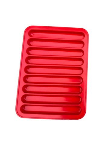 Форма силіконова для випічки хлібних паличок Гриссіні 15х11х1 см Червоний A-Plus (294908836)