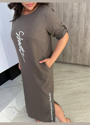 Коричнева сукня No Brand