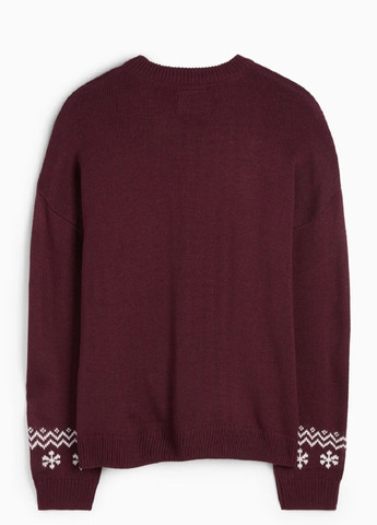 Бордовий зимовий светр C&A