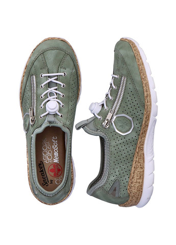 Зелені осінні весняні кросівки Rieker