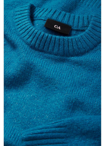 Синій демісезонний в'язаний светр C&A