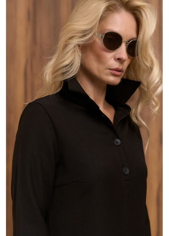 Чорна сукня поло 3077 чорний Triko Bakh